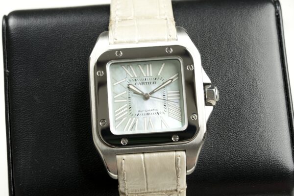 Cartier Santos 100 W20132X8 'Mother of Pearl"