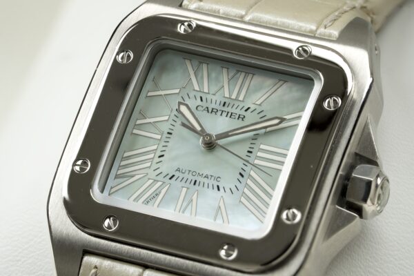 Cartier Santos 100 W20132X8 'Mother of Pearl" - Image 2