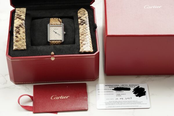 2023 Cartier Tank Solo W5200021 "Snakeskin" - Image 11