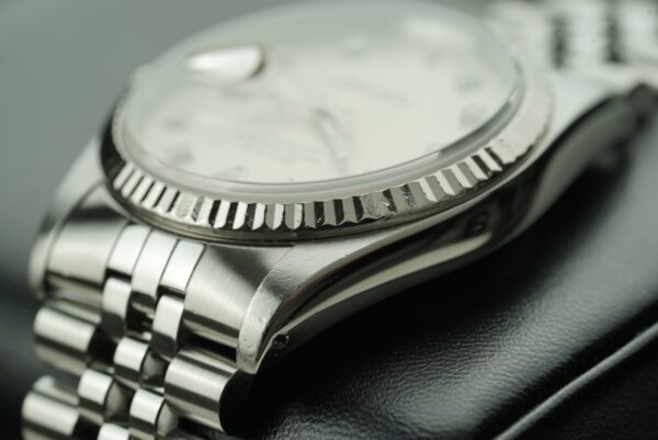 1989 Rolex Datejust 36mm 16234 "Silver Diamond Dial" with Active Rolex Service Warranty - Image 7