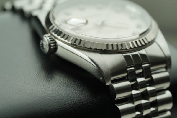 1989 Rolex Datejust 36mm 16234 "Silver Diamond Dial" with Active Rolex Service Warranty - Image 8
